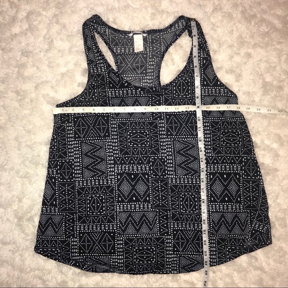 H&M Racerback Tank with Black and White Design - Picture 7 of 8